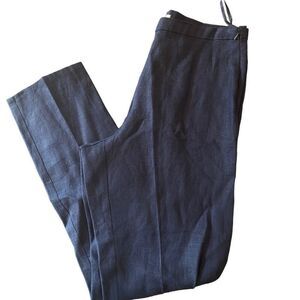 Outfit JP pure linen blue pants zip onside size 12